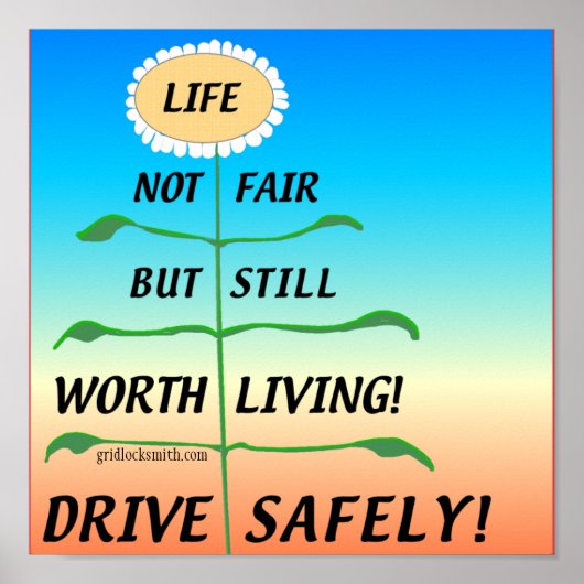 LifeNietFair-DriveVeilig! Poster (Voorkant)