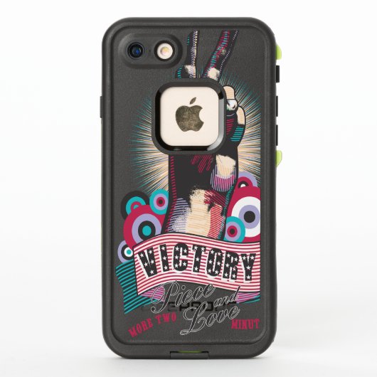 LifeProof Case Victory Peace & Love Pop-Art Design (Achterkant)
