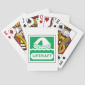 Liferaft Sign Playing Cards Pokerkaarten (Achterkant)