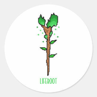 Liferoot Tovenaarsstaf Fantasie Wapen Ronde Sticker