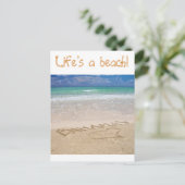 Life's a beach briefkaart (Staand voorkant)
