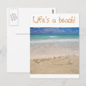 Life's a beach briefkaart (Voorkant / Achterkant)