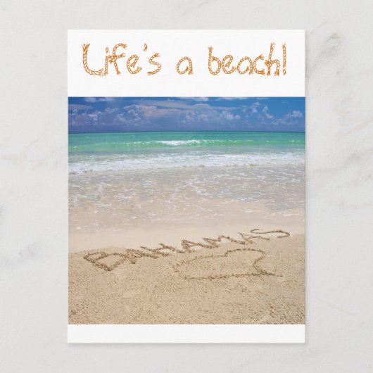 Life's a beach briefkaart (Voorkant)