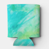 Life's a Beach Geniet van de golven Blauwe textuur Blikjeskoeler (Achterkant)