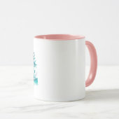 Life's a Beach Grappige Surfer Meisje Quote Person Mok (Voorkant rechts)