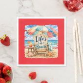 "Life's A Beach" Papier Servet (Insitu)
