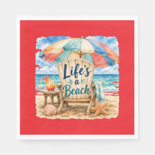 "Life's A Beach" Papier Servet