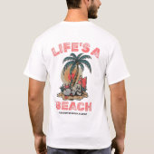 Life's A Beach van Salty AF T-shirt (Achterkant)