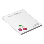 Life's a Bowl of Cherries Schattigee Romantische C Notitieblok (Schuin)