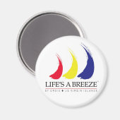 Life's a Breeze™_Paint-The-Wind St. Croix Magneet (Voorkant / Achterkant)