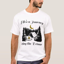 Lifes A Journey Geniet van de omweg - C T-shirt