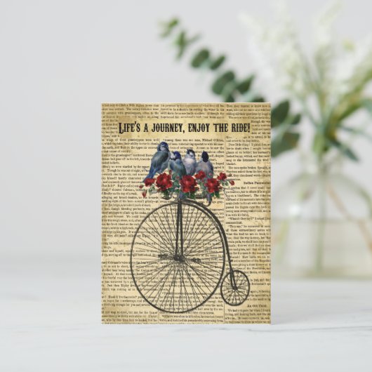 Life's a Journey Geniet van het briefkaart (Staand voorkant)