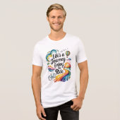 Life's a Journey Geniet van het Inspirerend Tri-Blend Shirt (Voorkant volledig)