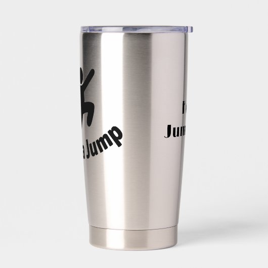 Life's a jump geïsoleerde drinkbeker (Links)