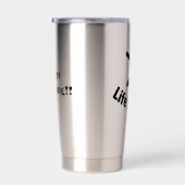 Life's a jump geïsoleerde drinkbeker (Rechts)