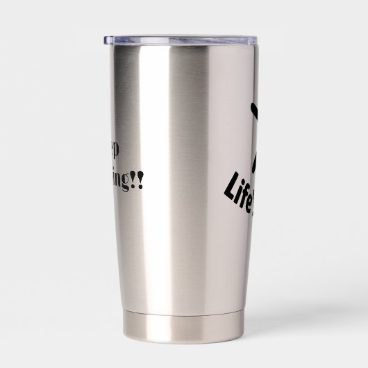 Life's a jump geïsoleerde drinkbeker (Rechts)