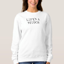 Life's A Stitch Personaliseer Edit Gebreide naaigi