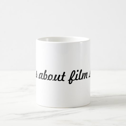 "Life's About Film Stars" Script Font White Mok (Center)