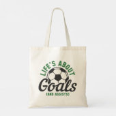 Life's About Goals And Assists Tote Bag (Achterkant)