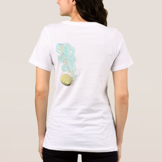 Life's Beachy Shell Wervelt Tri-Blend Shirt (Achterkant)