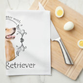 Lifes Betere Gouden Keuken Handdoek (Quarter Fold)