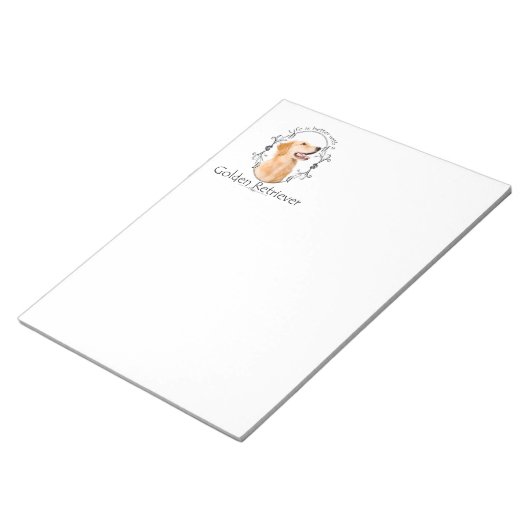 Lifes Better Golden Note Pad Notitieblok (Schuin)