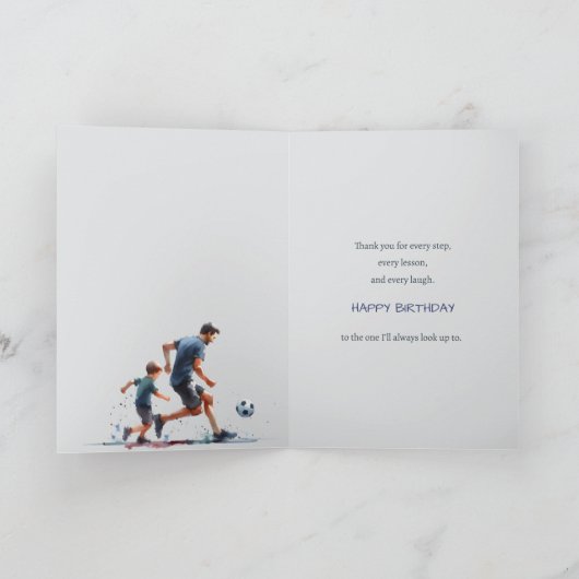 Life's Better Hand In Hand Met Papa Gelukkige Verj Kaart (Binnen)