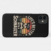 Life's Better With A Schnauzer Case-Mate iPhone Case (Achterkant (horizontaal))