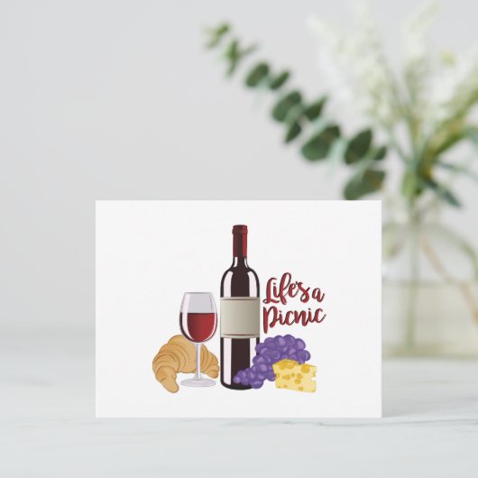 Lifes een Picknick Briefkaart (Staand voorkant)
