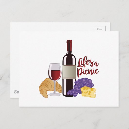 Lifes een Picknick Briefkaart (Voorkant / Achterkant)
