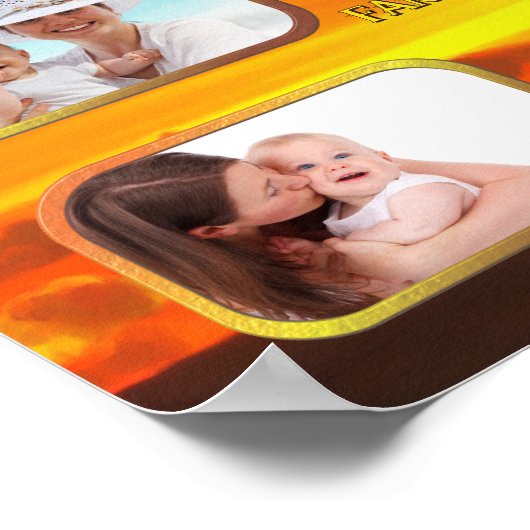 Life's Greatest Blessings Collage Sunset 1300 Art Poster (Hoek)