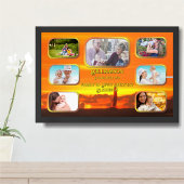 Life's Greatest Blessings Collage Sunset 1300 Art Poster