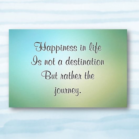 Life's Journey Quote Wall Art Poster