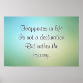 Life's Journey Quote Wall Art Poster (Voorkant)