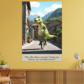 'Life's like riding a bicycle' motivational canvas (Insitu (Woonkamer))