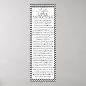 Lifes Little Instructions (houtskoolzwart) Poster (Voorkant)