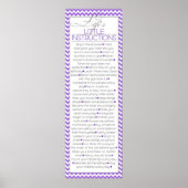 Life's Little Instructions Licht Paarse Poster (Voorkant)