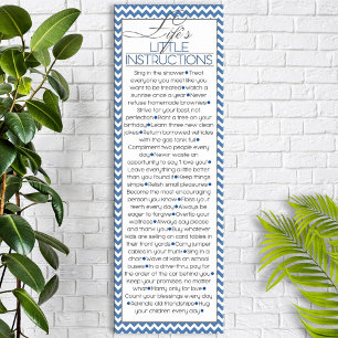Lifes Little Instructions (marine blue) Poster