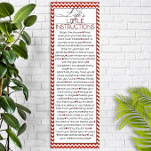 Lifes Little Instructions (rood) Poster