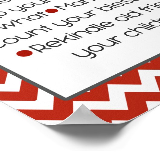 Lifes Little Instructions (rood) Poster (Hoek)