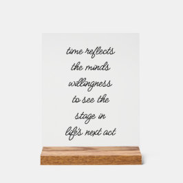 Life's Next Act Acryl Teken Bord