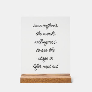 Life's Next Act Acryl Teken Bord