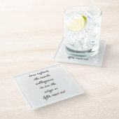 Life's Next Act Glass Onderzetter (Schuin)