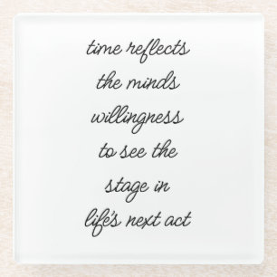 Life's Next Act Glass Onderzetter