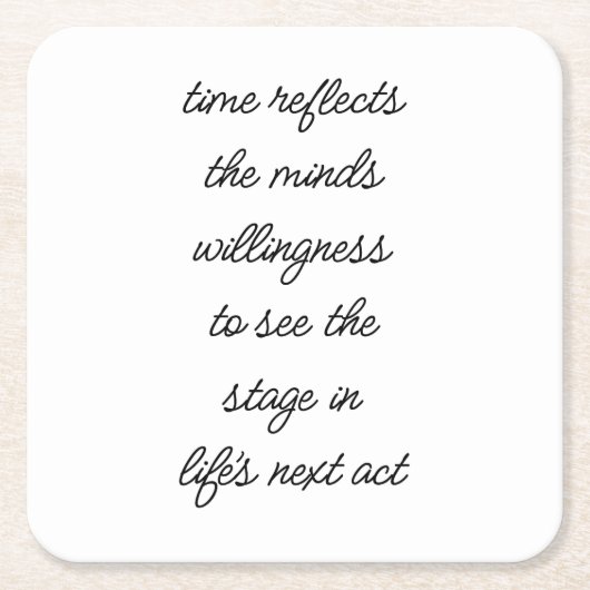 Life's Next Act Paper Onderzetter (Voorkant)