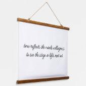 Life's Next Act Wood Afgebroken Wall Tapestry Hangend Wandkleed (Gebogen)