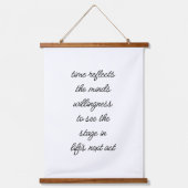 Life's Next Act Wood Afgebroken Wall Tapestry Hangend Wandkleed (Voorkant)