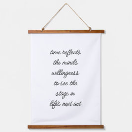 Life's Next Act Wood Afgebroken Wall Tapestry Hangend Wandkleed