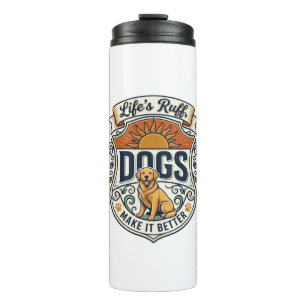 Lifes Ruff Honden Maken Het Better Golden Retrieve Thermosbeker