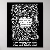 Lifes SECRET quote van Nietzsche Poster (Voorkant)
